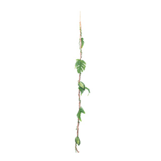 Liane décorée avec des feuilles     Taille: L: 150cm    Color: brun/vert