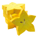 Sternfruchtscheiben, 6er-Set, Größe: Ø=10cm Farbe: gelb