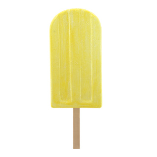 Ice cream stick XL - Material: made of hard foam - Color: yellow - Size: H: 50cm