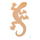Gecko, découpe avec cintre, en bois     Taille: 24x45cm    Color: rosé