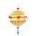Paper lantern decorated, with hanger     Size: H: 65cm    Color: yellow/multicoloured