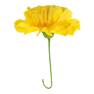 Parasol-tête de fleur en mousse     Taille: 80cm, Ø 60cm    Color: jaune