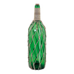 Bottle message with cork decorated with rope, made of...