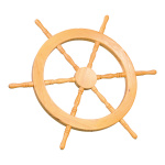 Steering wheel  - Material: wood - Color: natural - Size:...