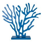 Koralle, stehend, Größe: 52x46cm Farbe: blau