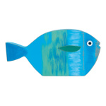 Fisch, selbststehend, Größe: 30x15cm Farbe: blau