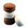 Macarons set of 4 pieces, made of hard foam     Size: Ø 10cm    Color: brown/white
