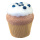 Cupcake myrtille XL, en mousse dure     Taille: H: 18cm    Color: coloré