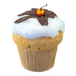 Kirsch-Cupcake, XL, Größe: H=22cm Farbe: bunt