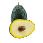 Avocado 1 1/2 St., aus Hartschaum Größe:H: 12cm Farbe: grün
