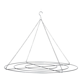 Grating rings 3-fold, with chain to hang, for presenting decoration     Size: Ø40, 60 & 80cm    Color: silver