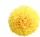 Blütenhalbkugel, mit Hänger, Kunstseide, Ø 25cm,  gelb