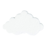 Wolke aus Styropor beflockt Abmessung: 60x35cm Farbe: weiß
