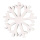 Flocon de neige avec glitter avec cintre en polystyrène Color: blanc Size: Ø 30cm