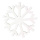Flocon de neige avec glitter avec cintre en polystyrène Color: blanc Size: Ø 60cm