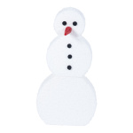 Snowman made of styrofoam flocked3-part - Material: with...