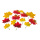 Ahornblätter im Beutel, 36 Stück     Groesse:13x13cm    Farbe:orange/natur