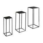 Metal tables squared set of 3 - Material: powder coated -...