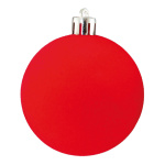 Weihnachtskugel-Kunststoff  Größe:Ø 6cm,  Farbe: rot