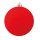Boules de Noël floqué 6 pcs/blister  Color: rouge, Size: Ø 8cm