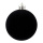 Christmas ball flocked  - Material:  - Color: black, - Size: Ø 10cm