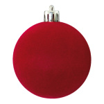 Christmas ball flocked  - Material:  - Color: burgundy, -...
