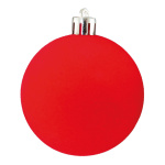 Weihnachtskugel, beflockt  Abmessung: Ø 14cm Farbe: rot