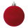 Weihnachtskugel, beflockt      Groesse:Ø 14cm    Farbe:bordeaux
