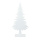 Holzbaum tannenförmige Kontur, mit Standfuß Abmessung: 80x40x10cm Farbe: weiß