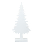 Arbre en bois contour forme de sapin avec support Color:...