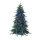 Noble fir with 700 multicoloured LEDs 3842 tips PE/PVC-Mix - Material: with metal stand - Color: green/multicoloured - Size: 210cm X Ø ca. 120cm