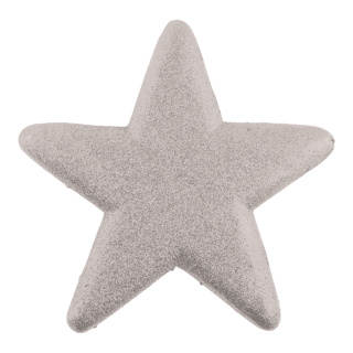 Étoile scintillant avec cintre en polystyrène Color: argent Size: Ø 25cm