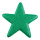Étoile scintillant avec cintre en polystyrène Color: vert Size: Ø 25cm