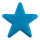 Stern beglittert, mit Hänger, aus Styropor     Groesse:Ø 25cm    Farbe:blau