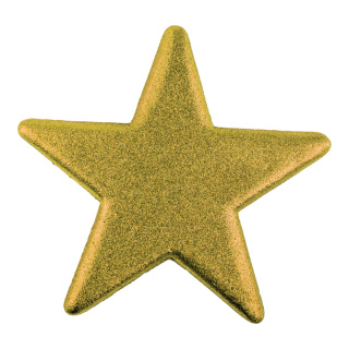 Stern beglittert, mit Hänger, aus Styropor Größe:Ø40cm,  Farbe: gold