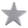 Étoile scintillant avec cintre en polystyrène Color: argent Size: Ø 40cm