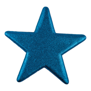 Étoile scintillant avec cintre en polystyrène Color: bleu Size: Ø 40cm
