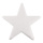 Stern beglittert, mit Hänger, aus Styropor     Groesse:Ø 40cm    Farbe:weiß