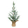 Christmas tree snowed in jute bag - Material: 100% PE-tips - Color: green/white - Size: 50cm
