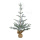Christmas tree snowed in jute bag - Material: 100% PE-tips - Color: green/white - Size: 70cm
