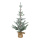 Christmas tree snowed in jute bag - Material: 100% PE-tips - Color: green/white - Size: 90cm