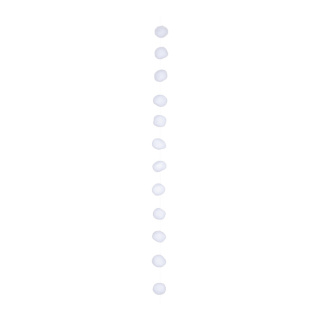 Schneeballkette mit 12 Kugeln, aus Vlies Abmessung: 180cm, Ø8cm Farbe: weiß