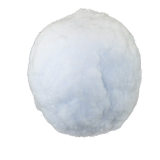 Boule de neige avec cintre en toison  Color: blanc Size: Ø10cm