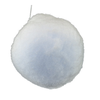 Schneekugeln, 6 Stück/Beutel mit Hänger, aus Vlies     Groesse:Ø6cm    Farbe:weiß