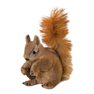 Squirrel sitting - Material:  - Color: brown - Size: 30x14x28cm