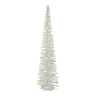 Tannenbaum aus Metalldraht     Groesse:H: 90cm, Ø 22cm    Farbe:weiß