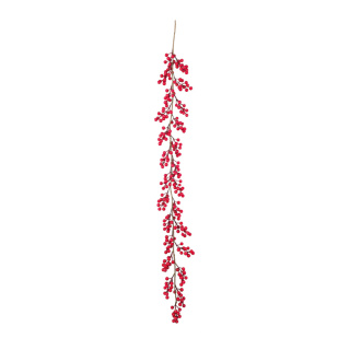Berry garland with large berries - Material: made of styrofoam - Color: red - Size: 150cm