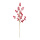 Beerenzweig mit kleinen Beeren, aus Styropor     Groesse:60cm    Farbe:rot