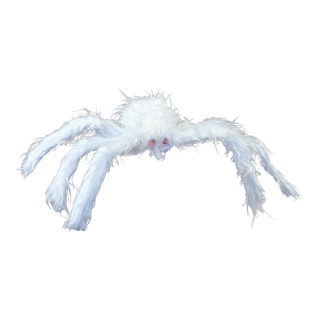 Spider self-standing - Material: made of styrofoam & faux fur - Color: white - Size: Ø50cm
