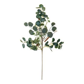 Branche deucalyptus en plastique et soie artificielle  Color: vert Size: 70cm